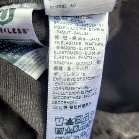 Levis Ribcage Bell Jeans Charcoal Black Size 23 - Picture 14 of 14